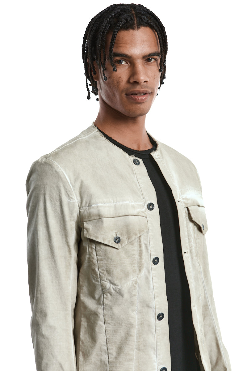 CEMENT MIX RIPSTOP JEANS JACKET