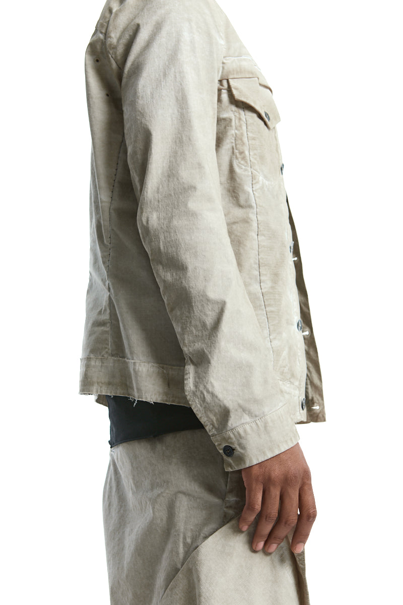CEMENT MIX RIPSTOP JEANS JACKET