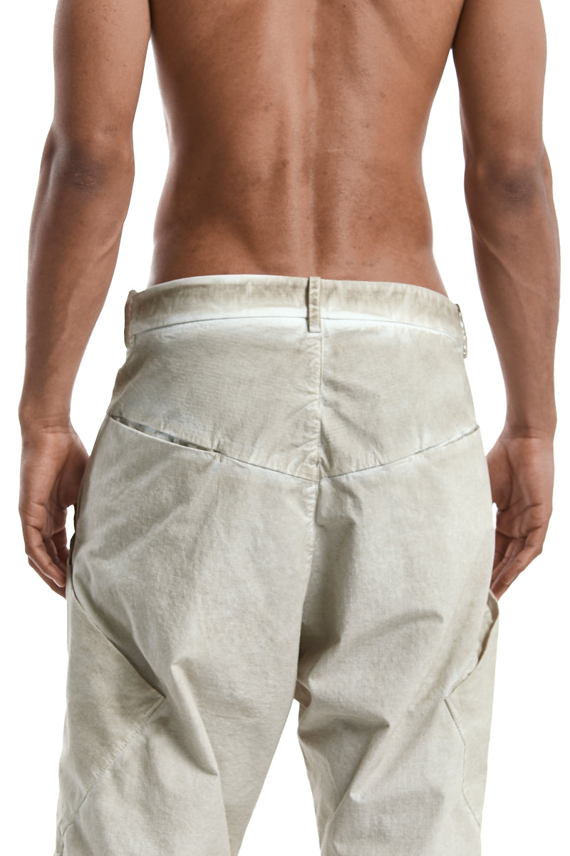 CEMENT MIX RIPSTOP WIDE LEG TROUSERS
