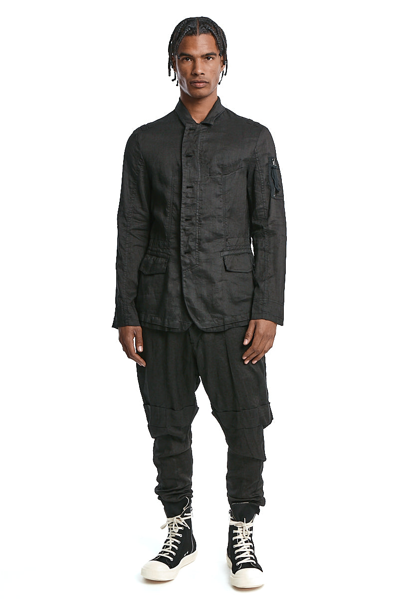 BLACK SAHARIANA FIELD JACKET