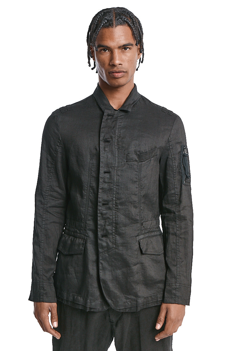 BLACK SAHARIANA FIELD JACKET