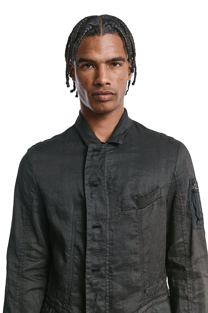 BLACK SAHARIANA FIELD JACKET