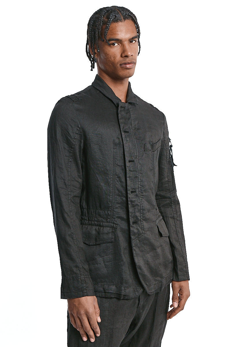 BLACK SAHARIANA FIELD JACKET