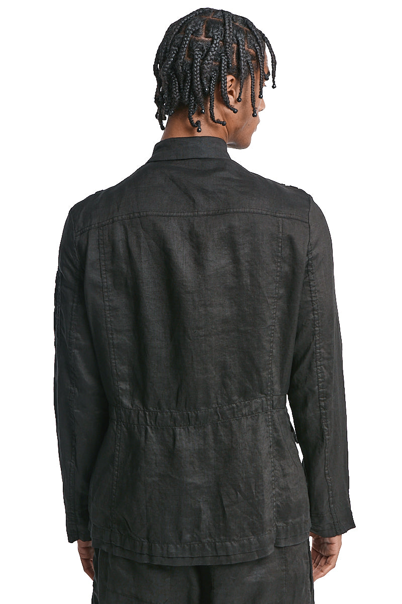 BLACK SAHARIANA FIELD JACKET