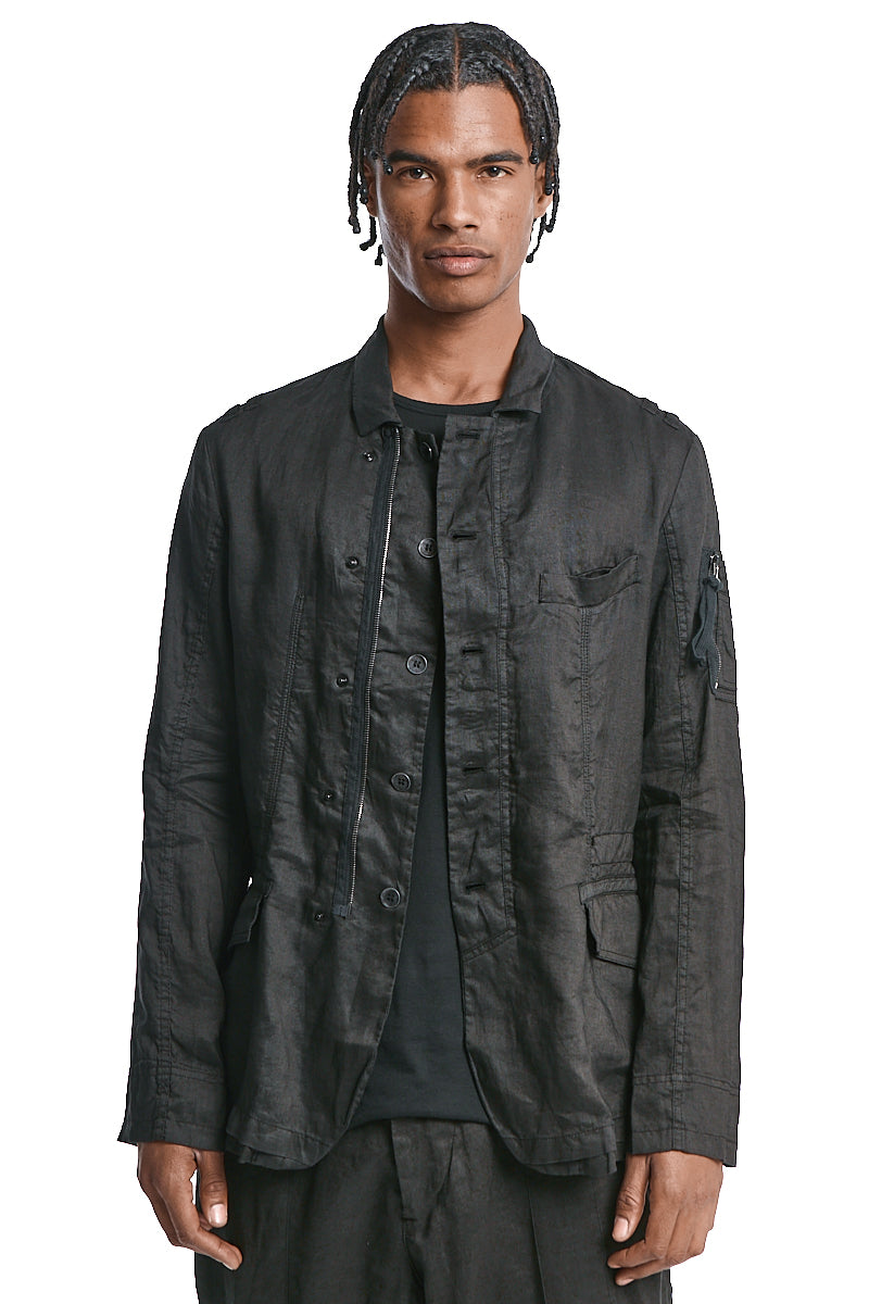 BLACK SAHARIANA FIELD JACKET