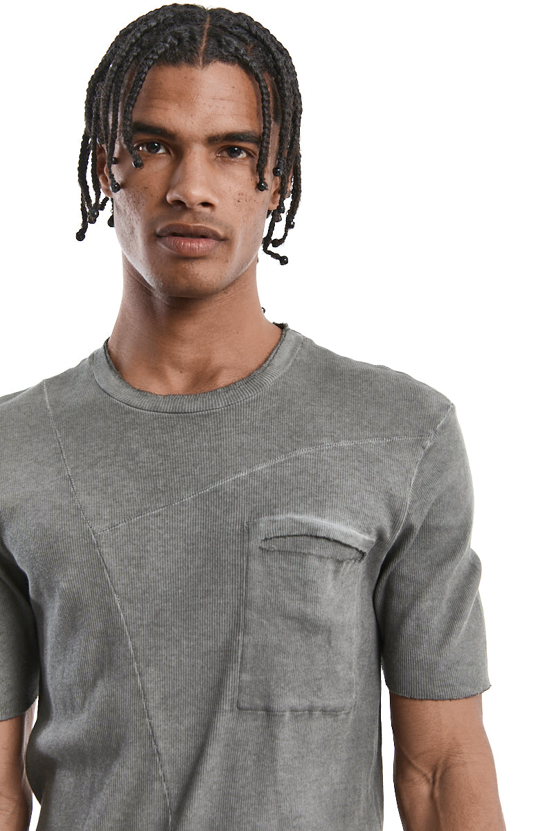 NIMBUS DIAGONAL POCKET RIB TEE