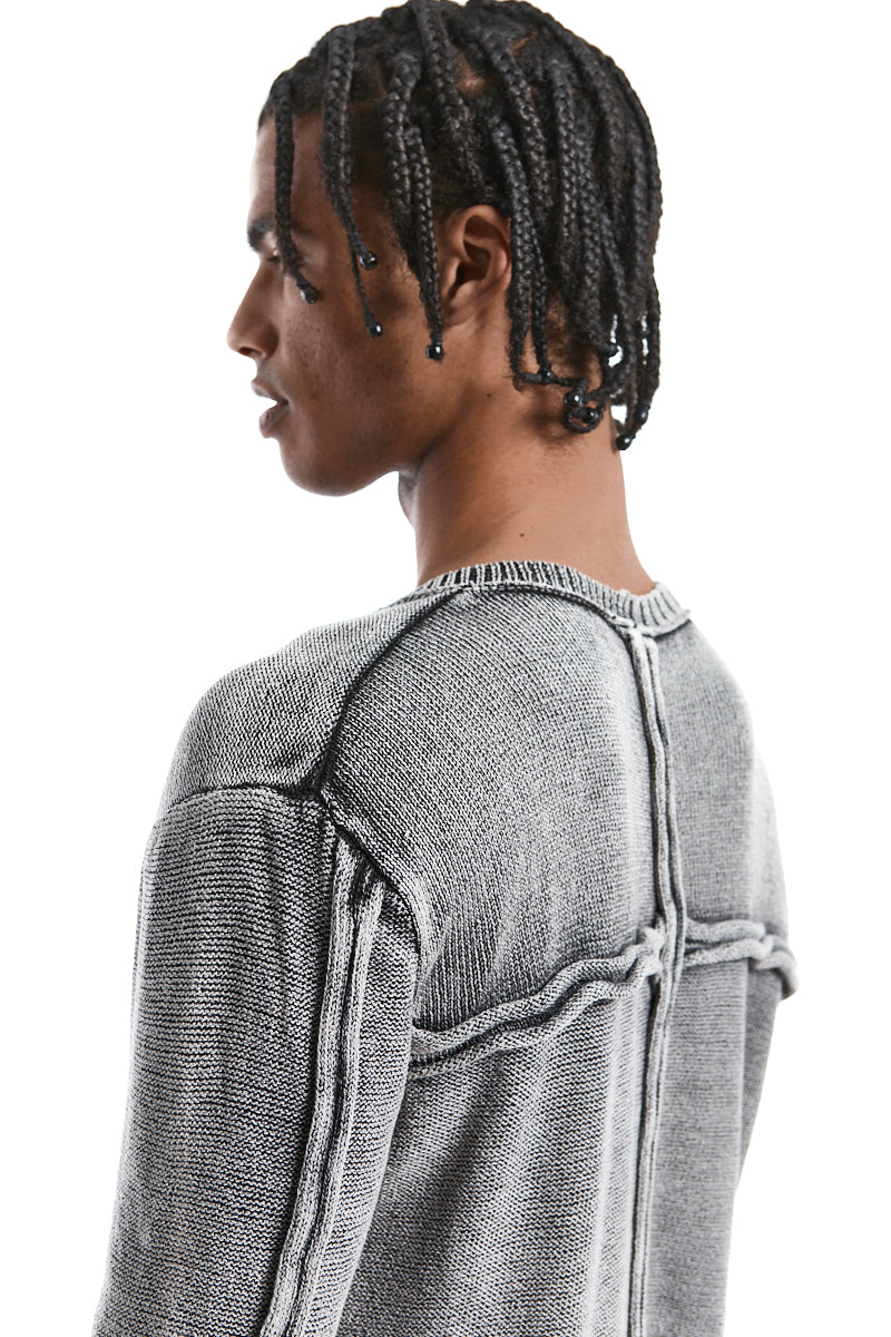 ASH KNITTED EXTERNAL SEAM TOP