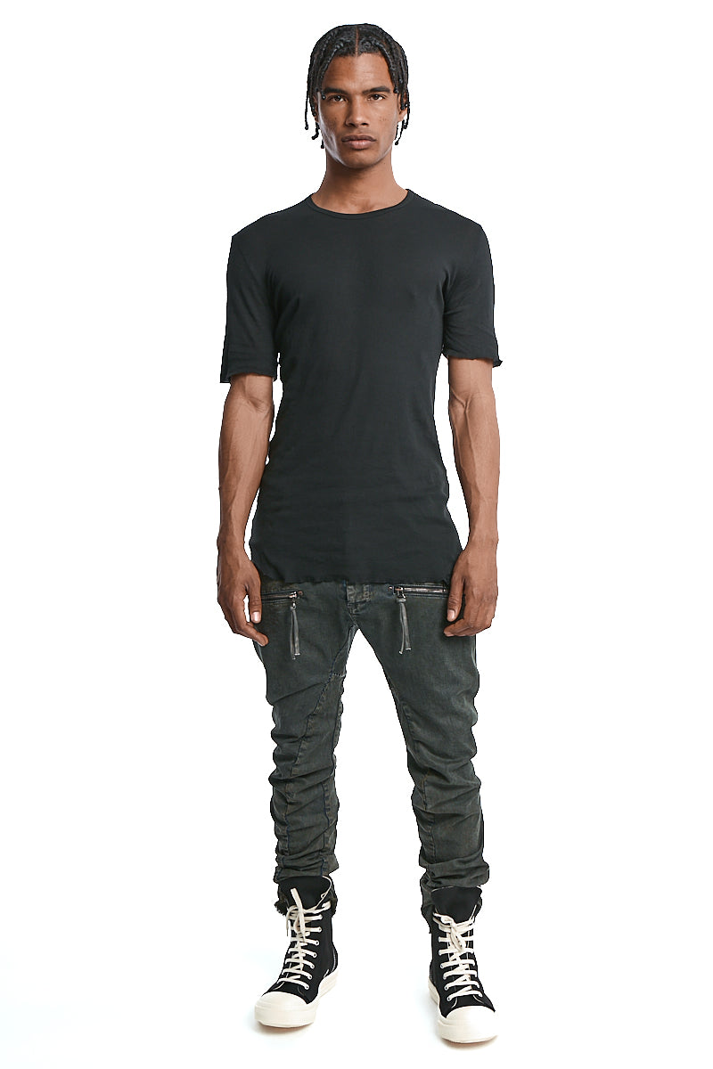 BLACK LIGHT COTTON TEE