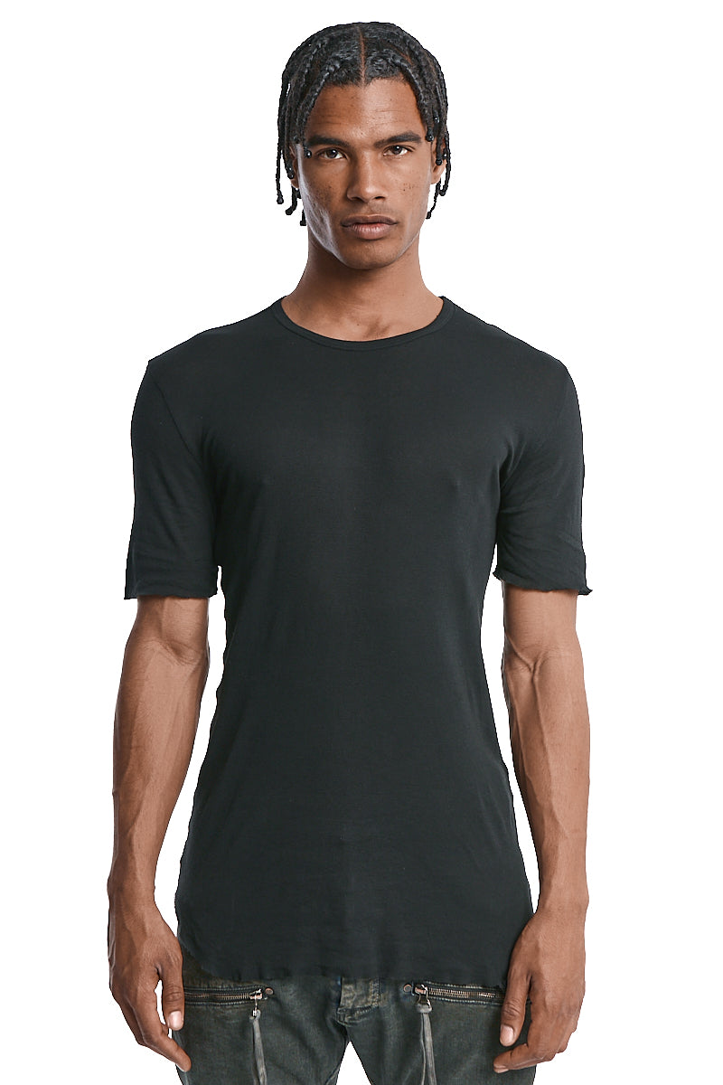 BLACK LIGHT COTTON TEE