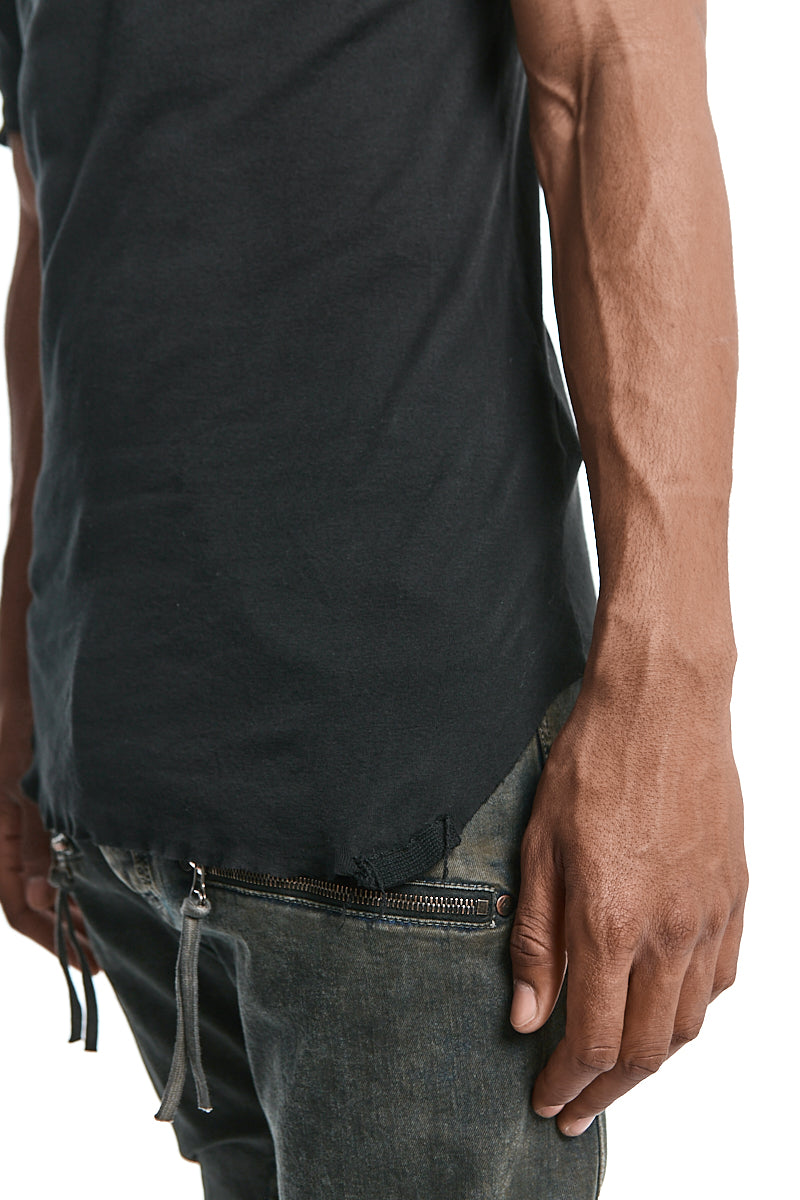 BLACK LIGHT COTTON TEE