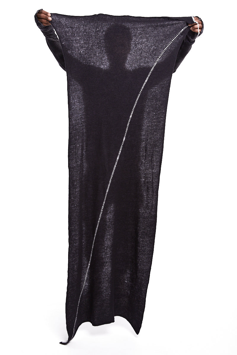 CONTRAST STITCHING CASHMERE BLEND SCARF