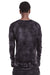 BLACK SPRAYED KNITTED WOOL TOP