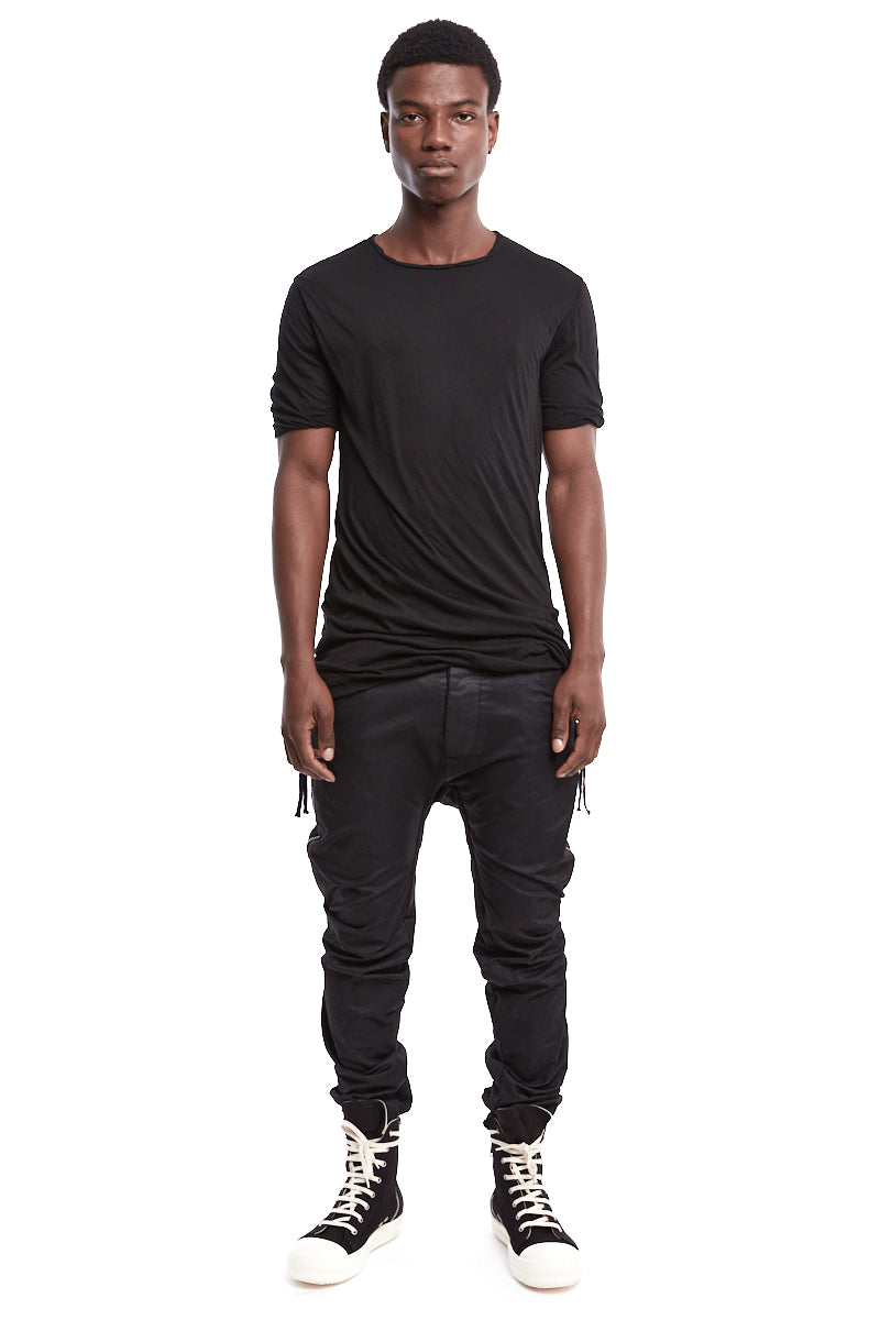 BLACK DOUBLE LIGHTWEIGHT TOP