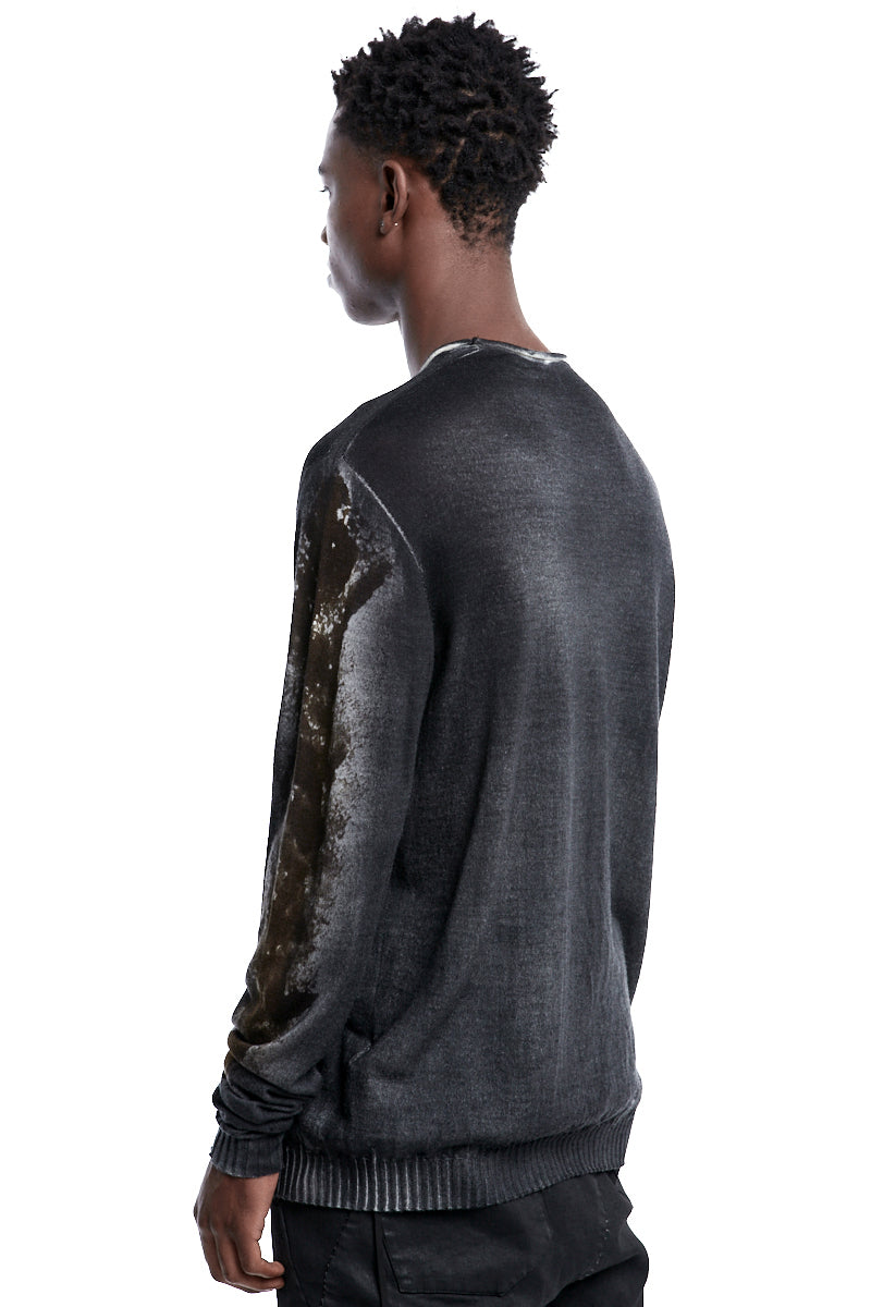 BLACK TAUPE SALT DYED JERSEY