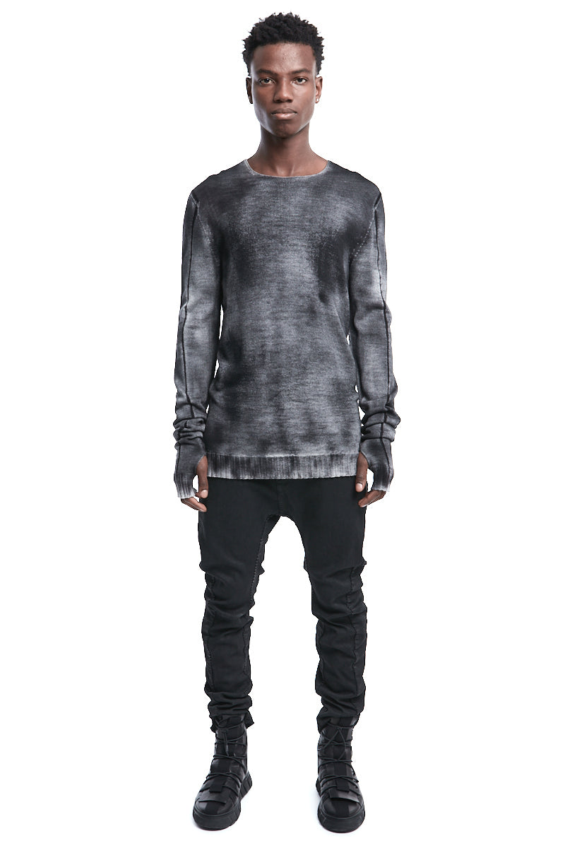 SPRAYED FINE KNITTED WOOL JERSEY