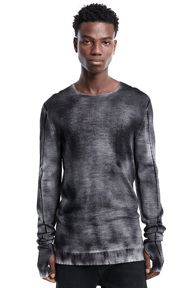 SPRAYED FINE KNITTED WOOL JERSEY