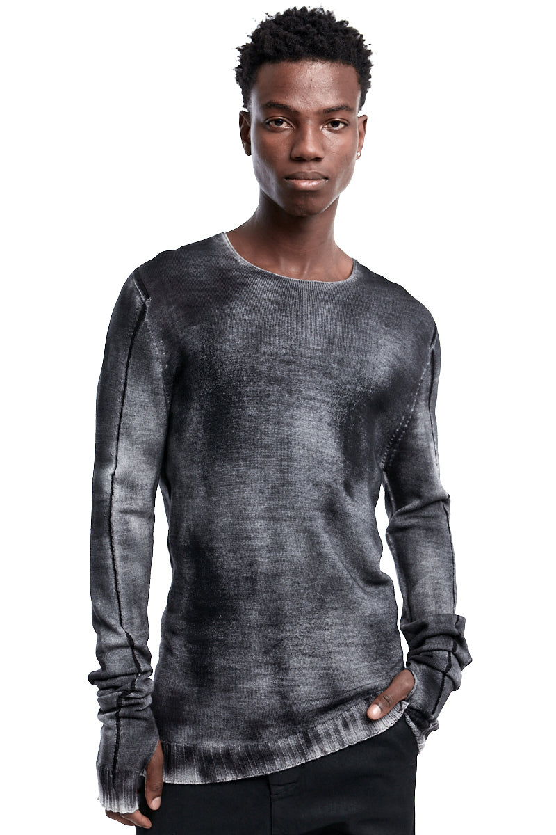 SPRAYED FINE KNITTED WOOL JERSEY