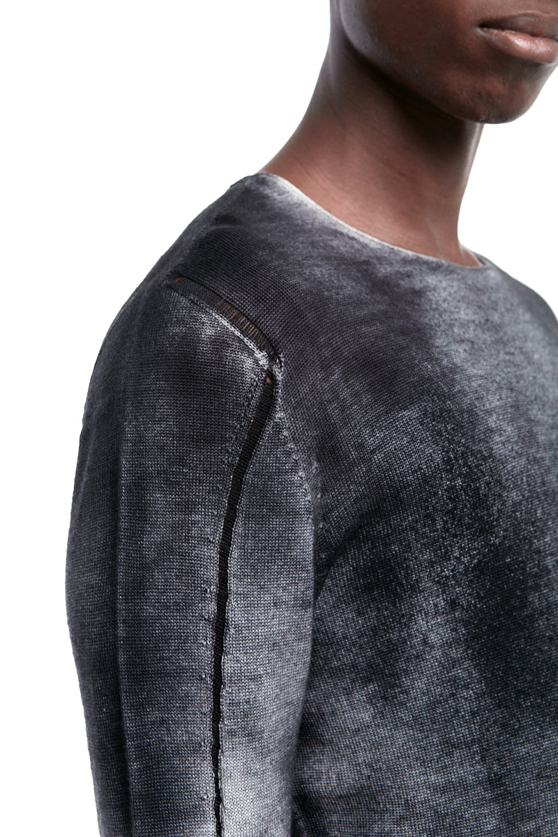 SPRAYED FINE KNITTED WOOL JERSEY