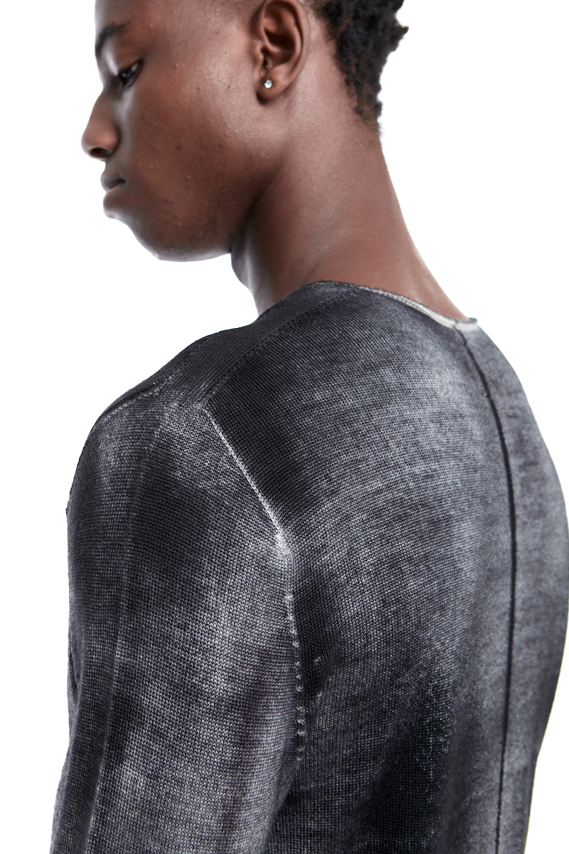 SPRAYED FINE KNITTED WOOL JERSEY