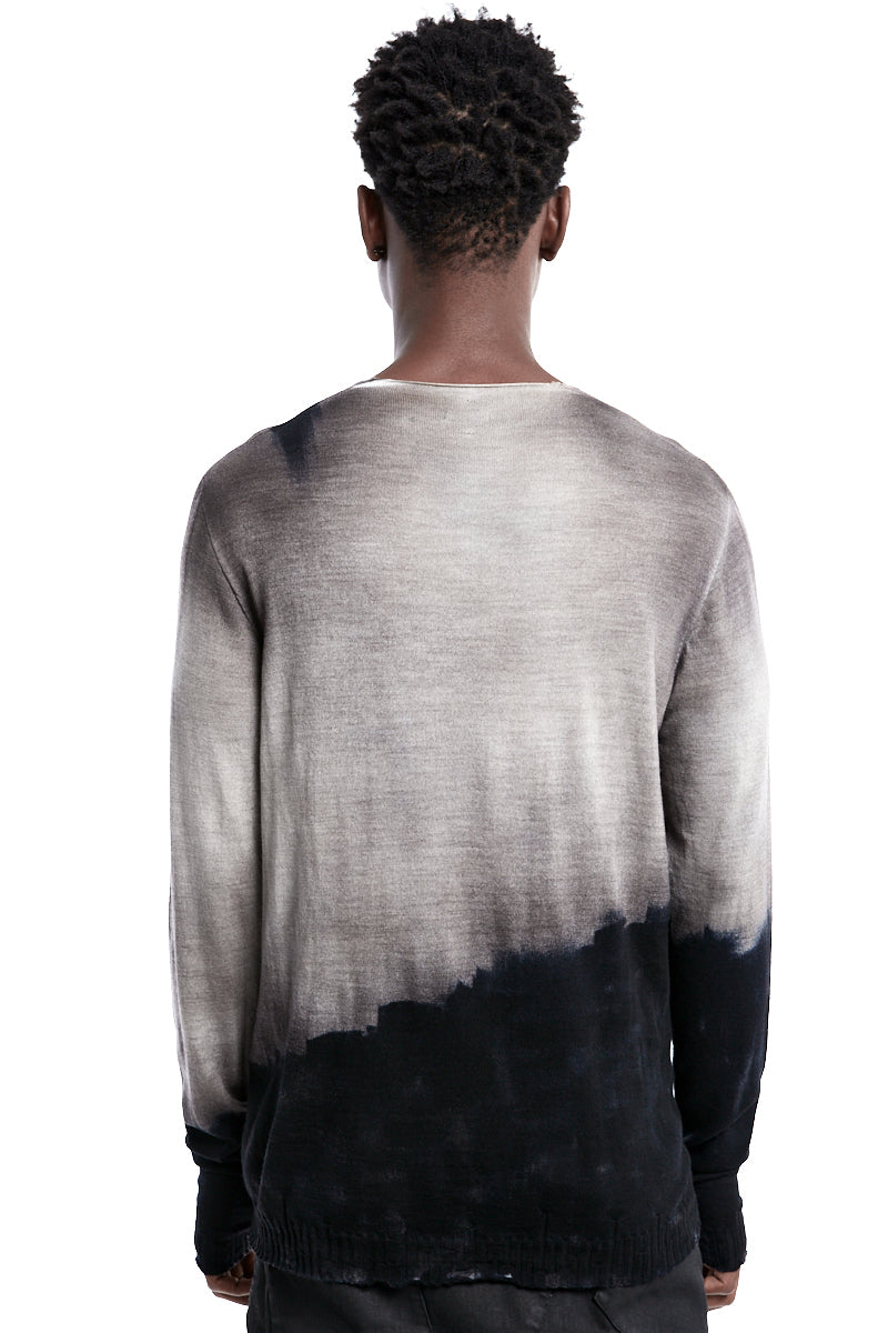 TAUPE BLACK HAND DYED JERSEY