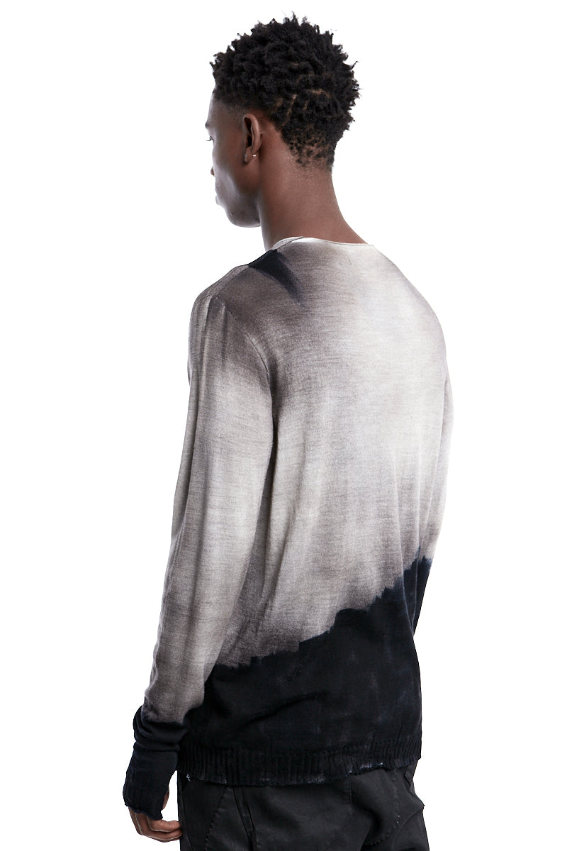 TAUPE BLACK HAND DYED JERSEY