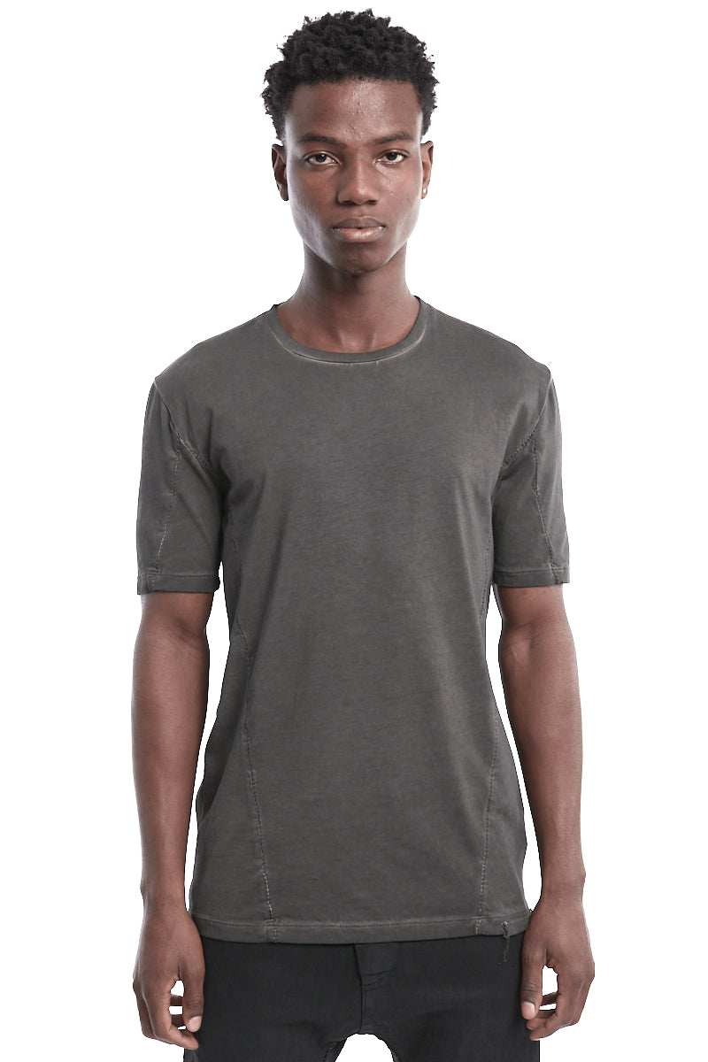 GREY RESIN SCAR STITCH TEE