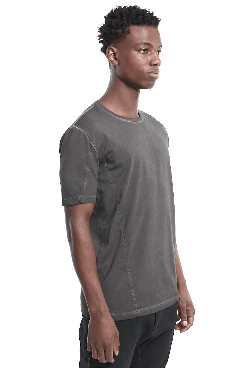 GREY RESIN SCAR STITCH TEE