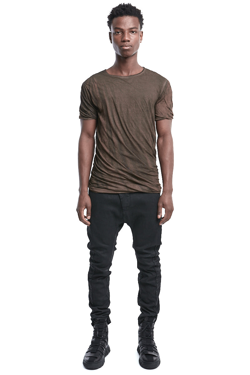 BROWN DISSOLVE DOUBLE LIGHTWEIGHT TOP