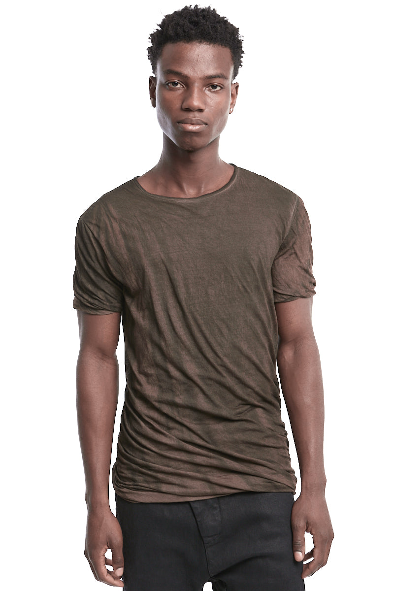 BROWN DISSOLVE DOUBLE LIGHTWEIGHT TOP