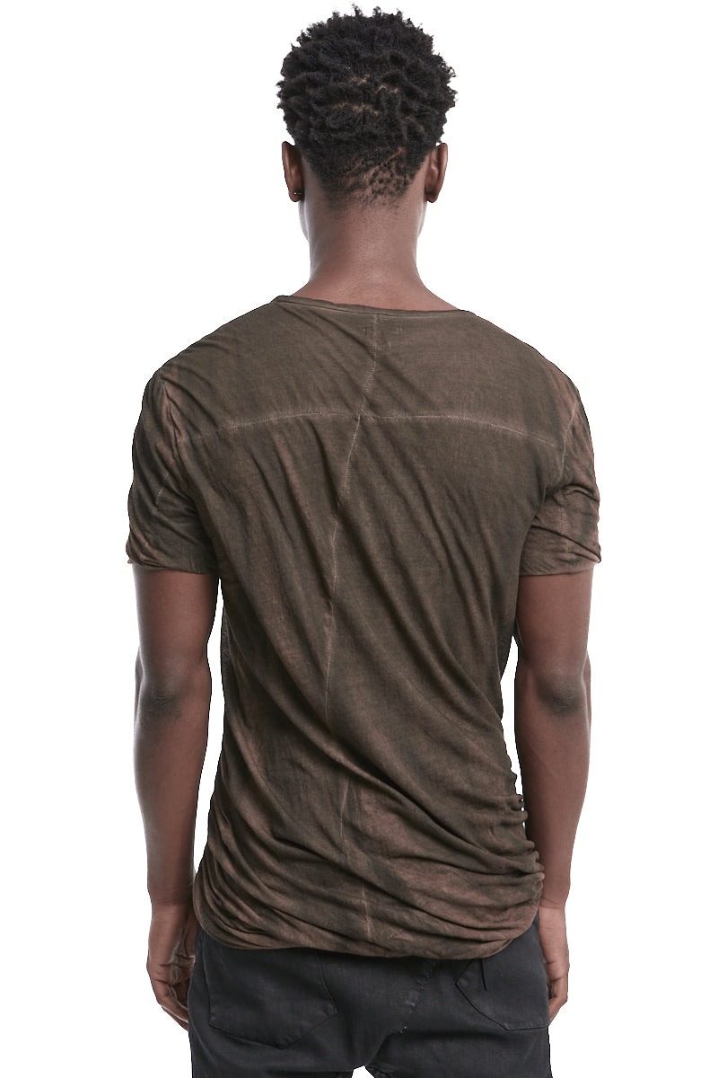 BROWN DISSOLVE DOUBLE LIGHTWEIGHT TOP