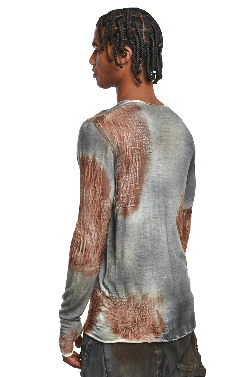 BLACK ANTILOP SPRAYED KNIT JERSEY