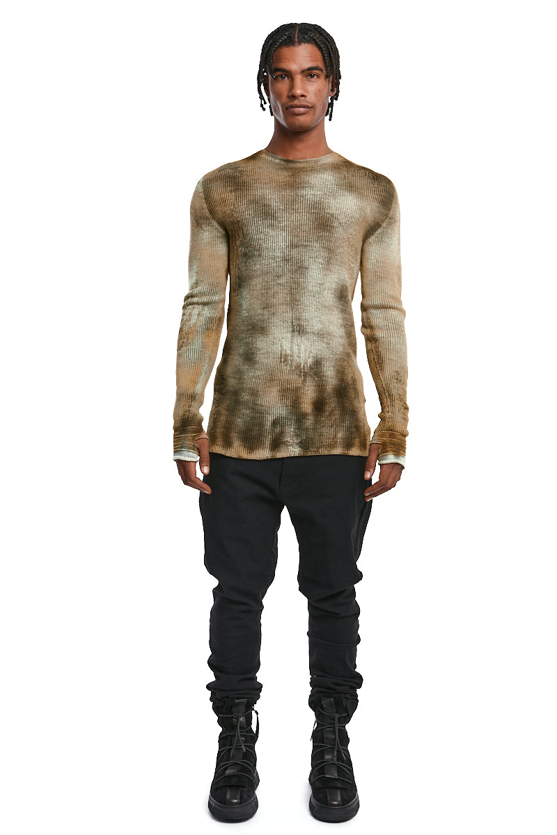ANTRA KAKI WOOL JERSEY