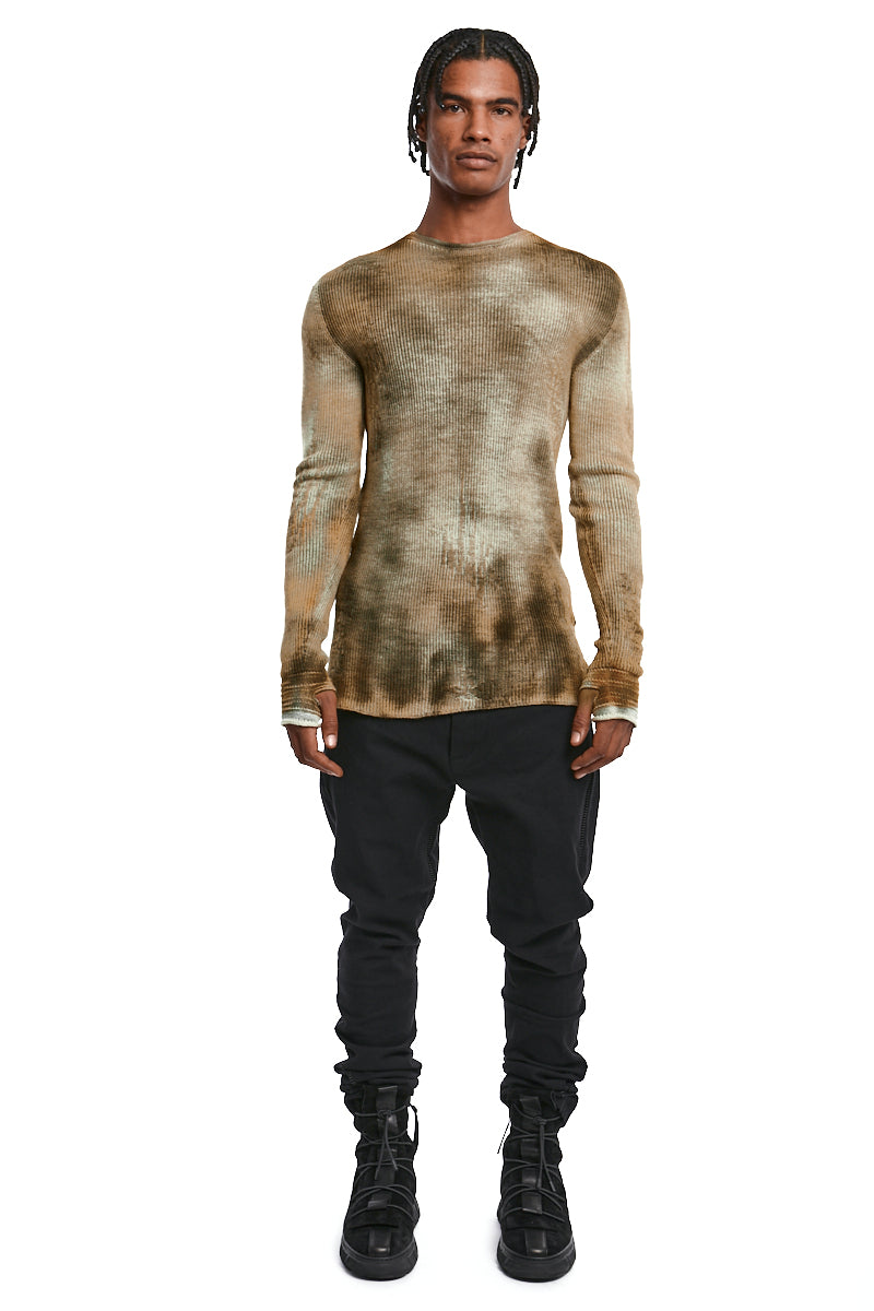 ANTRA KAKI WOOL JERSEY