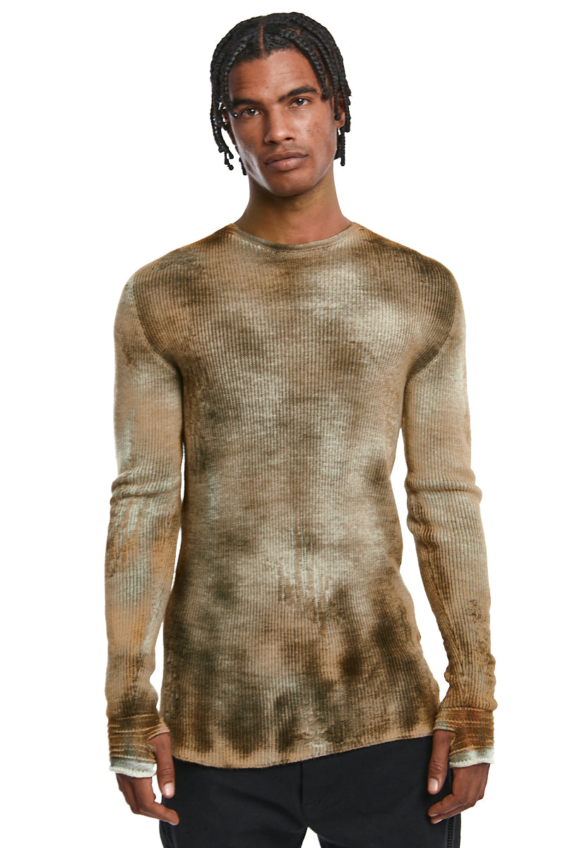ANTRA KAKI WOOL JERSEY