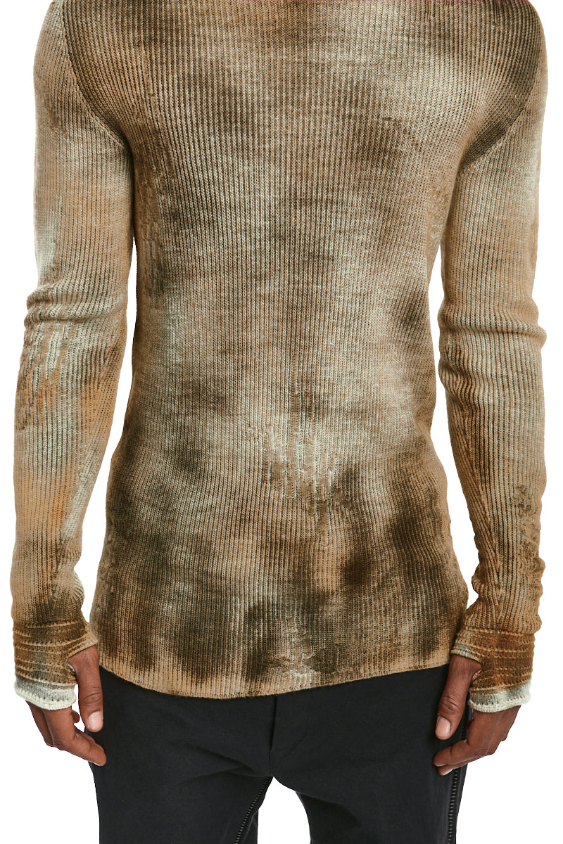 ANTRA KAKI WOOL JERSEY