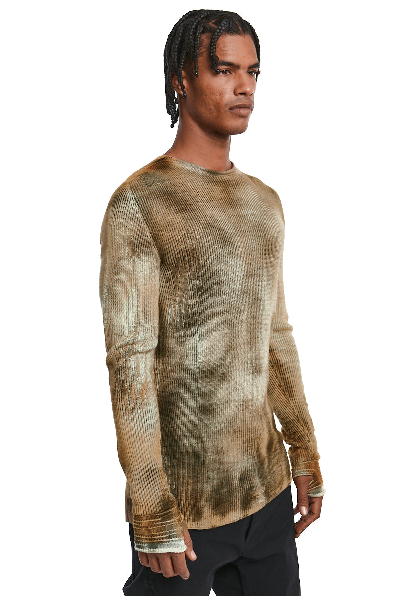 ANTRA KAKI WOOL JERSEY