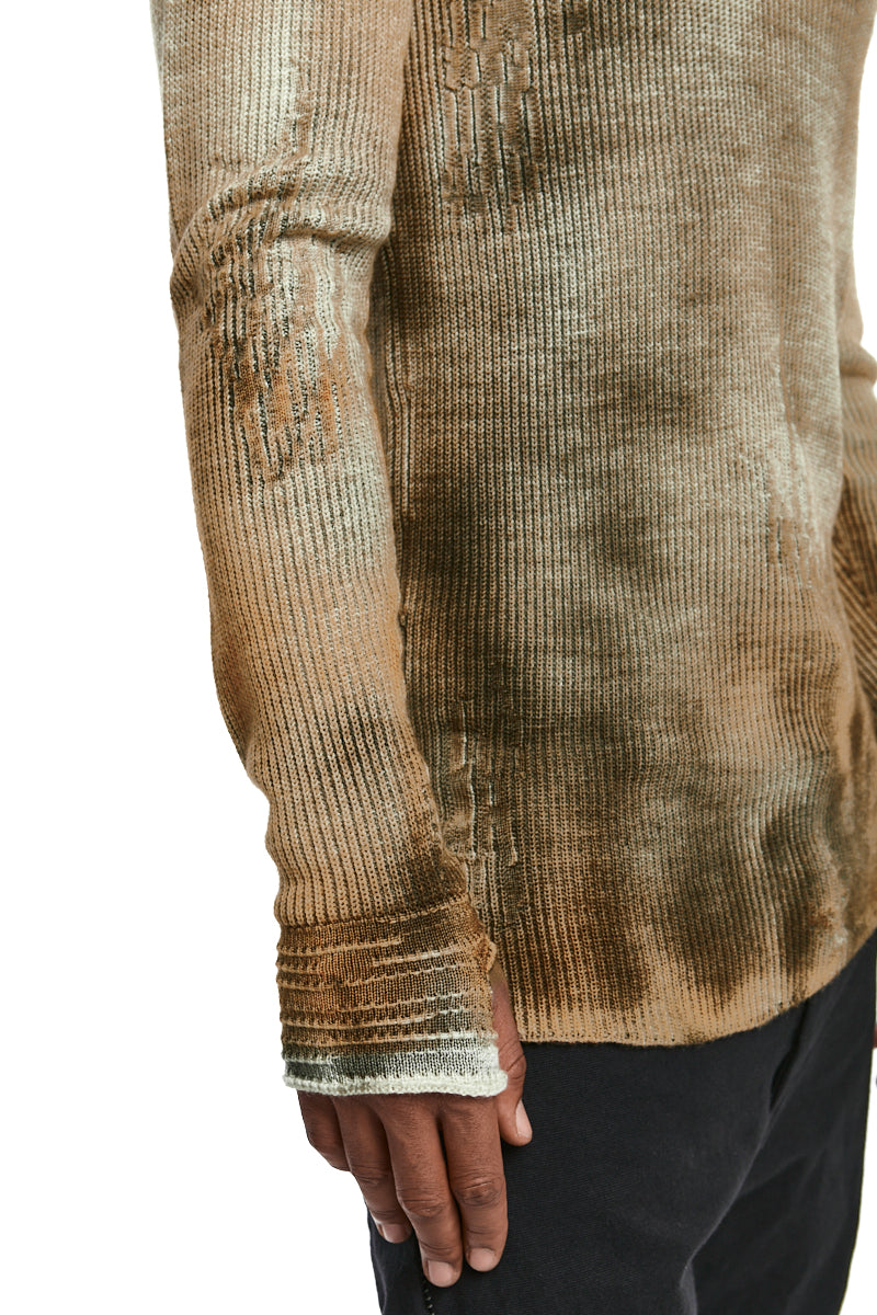 ANTRA KAKI WOOL JERSEY