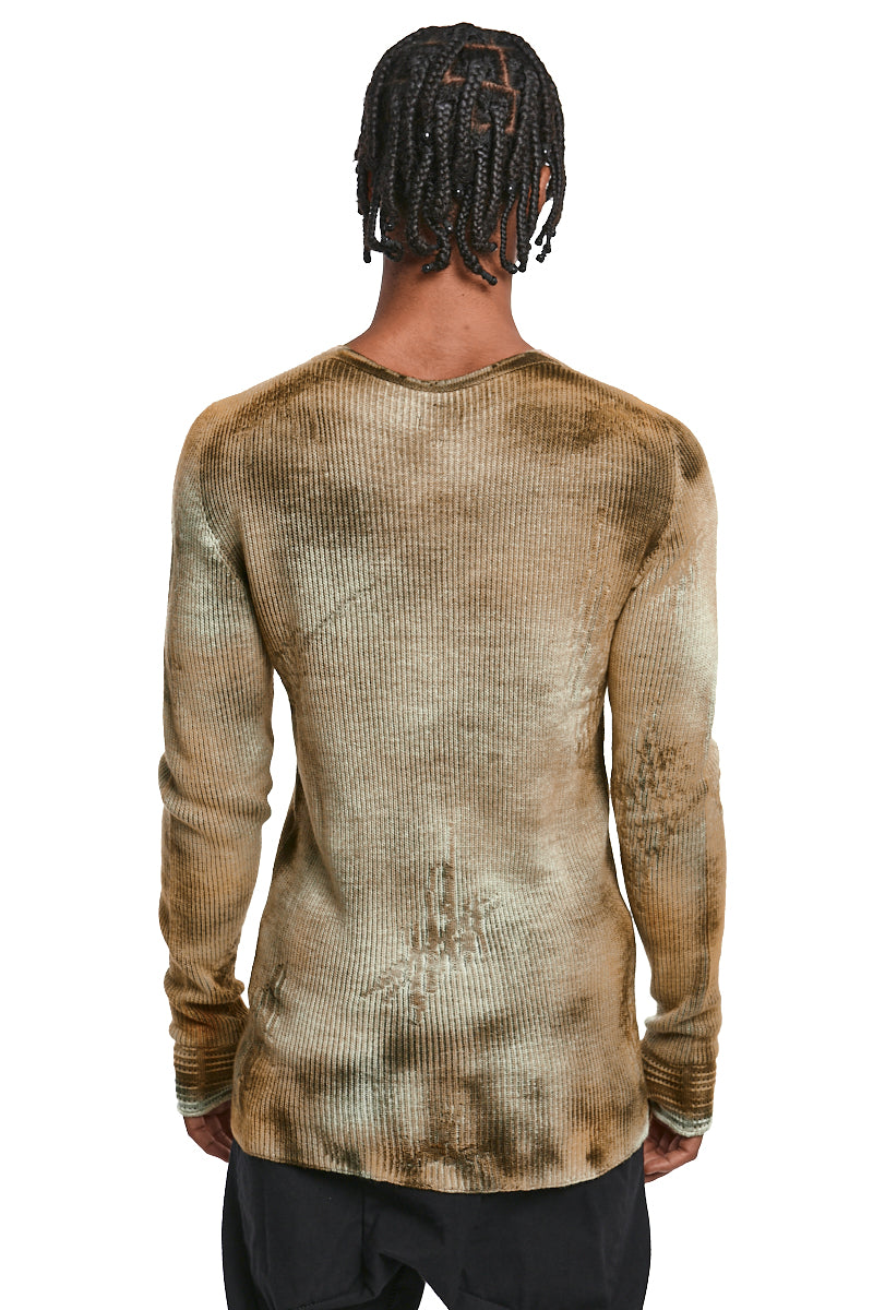 ANTRA KAKI WOOL JERSEY