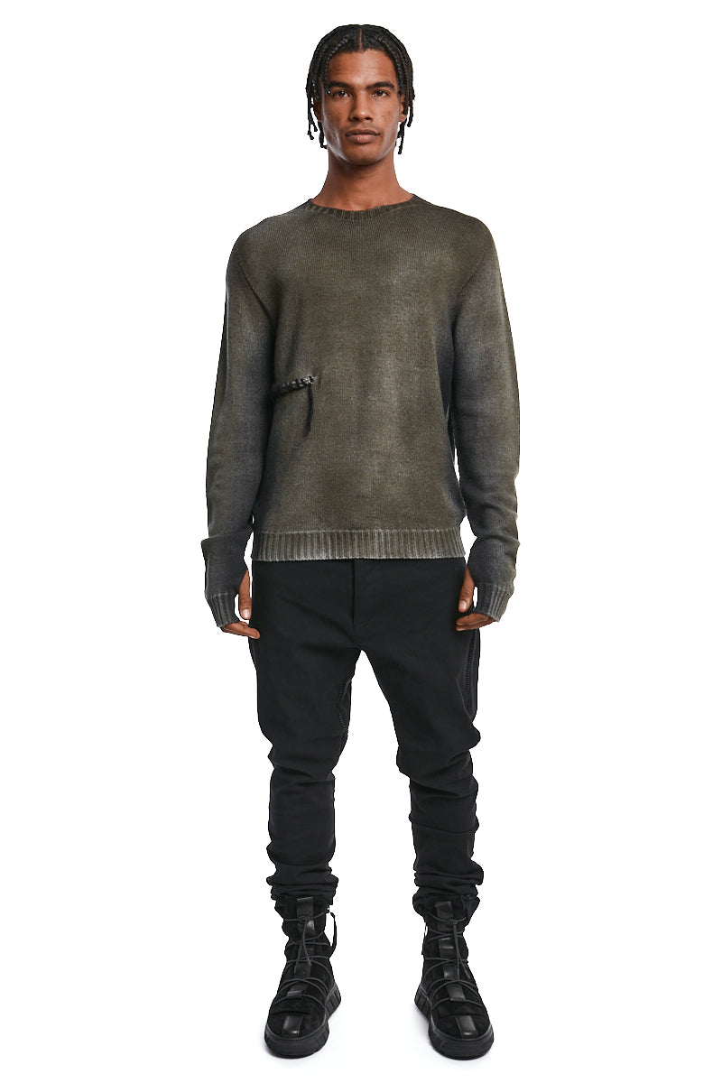 BOAR BLACK SPRAYED  KNIT JERSEY