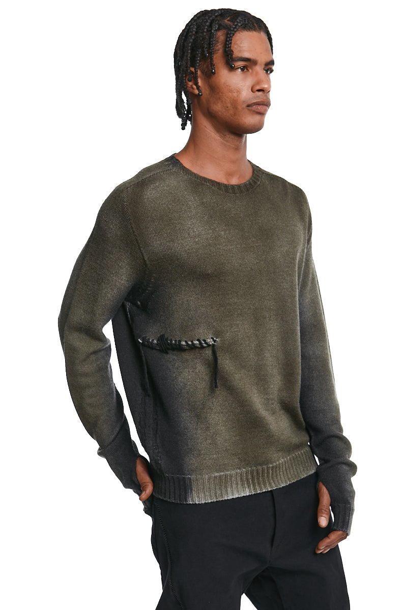 BOAR BLACK SPRAYED  KNIT JERSEY