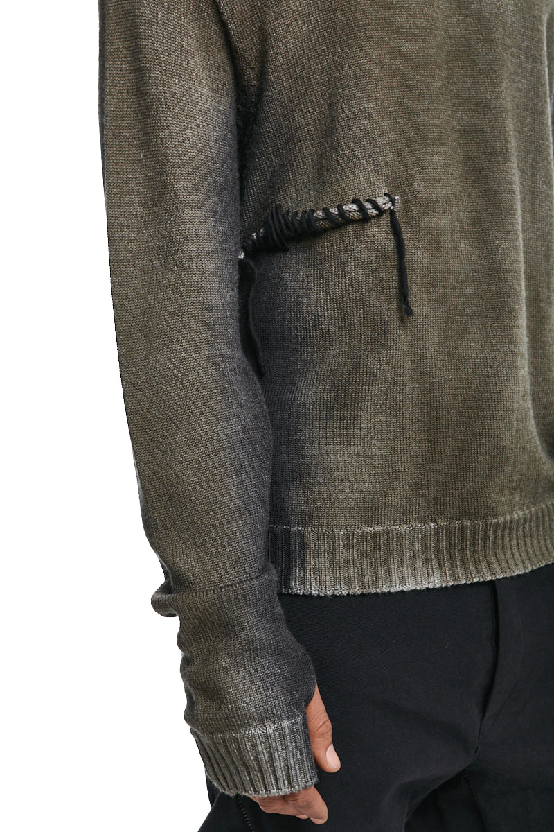 BOAR BLACK SPRAYED  KNIT JERSEY
