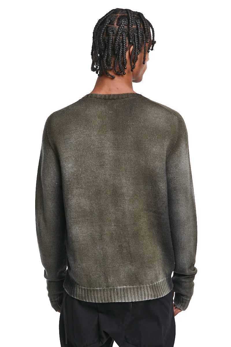 BOAR BLACK SPRAYED  KNIT JERSEY