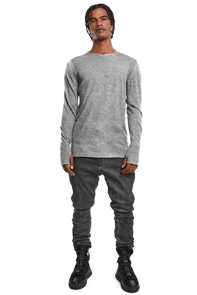 ICE FADE DYED LIGHT WOOL KNIT TOP