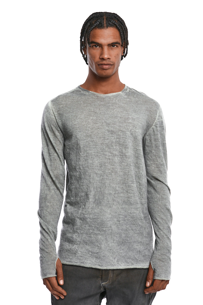 ICE FADE DYED LIGHT WOOL KNIT TOP
