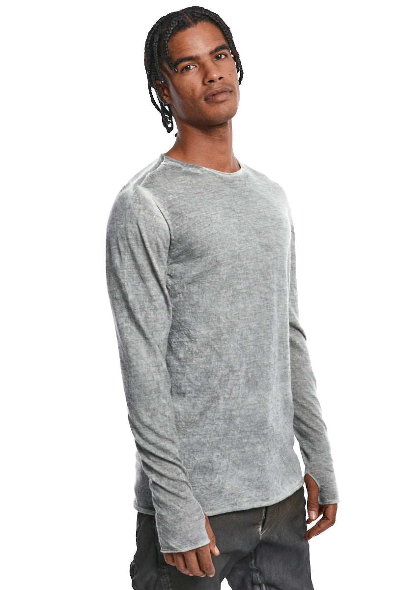 ICE FADE DYED LIGHT WOOL KNIT TOP