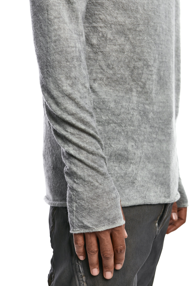 ICE FADE DYED LIGHT WOOL KNIT TOP