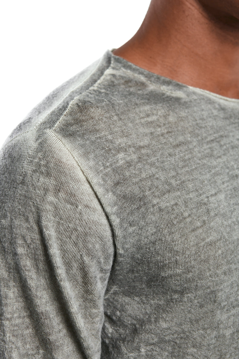 ICE FADE DYED LIGHT WOOL KNIT TOP