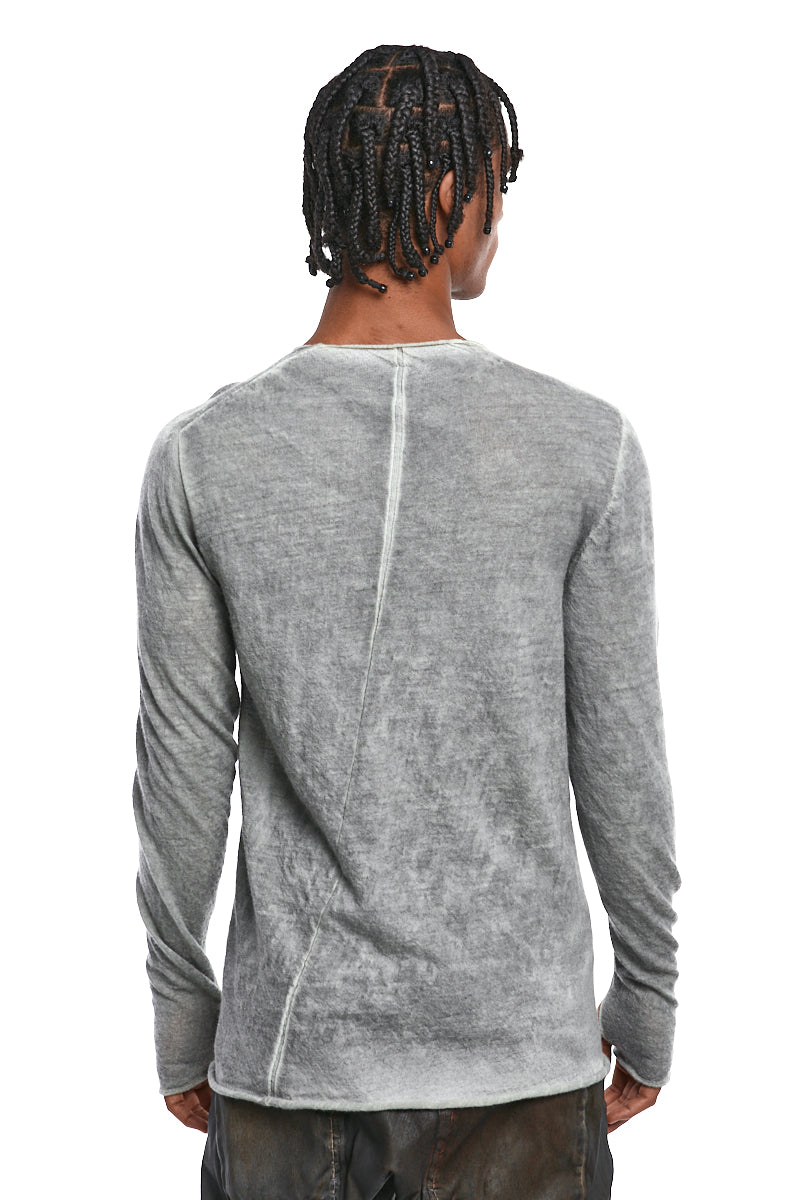 ICE FADE DYED LIGHT WOOL KNIT TOP