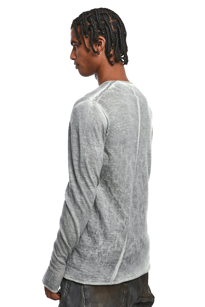ICE FADE DYED LIGHT WOOL KNIT TOP