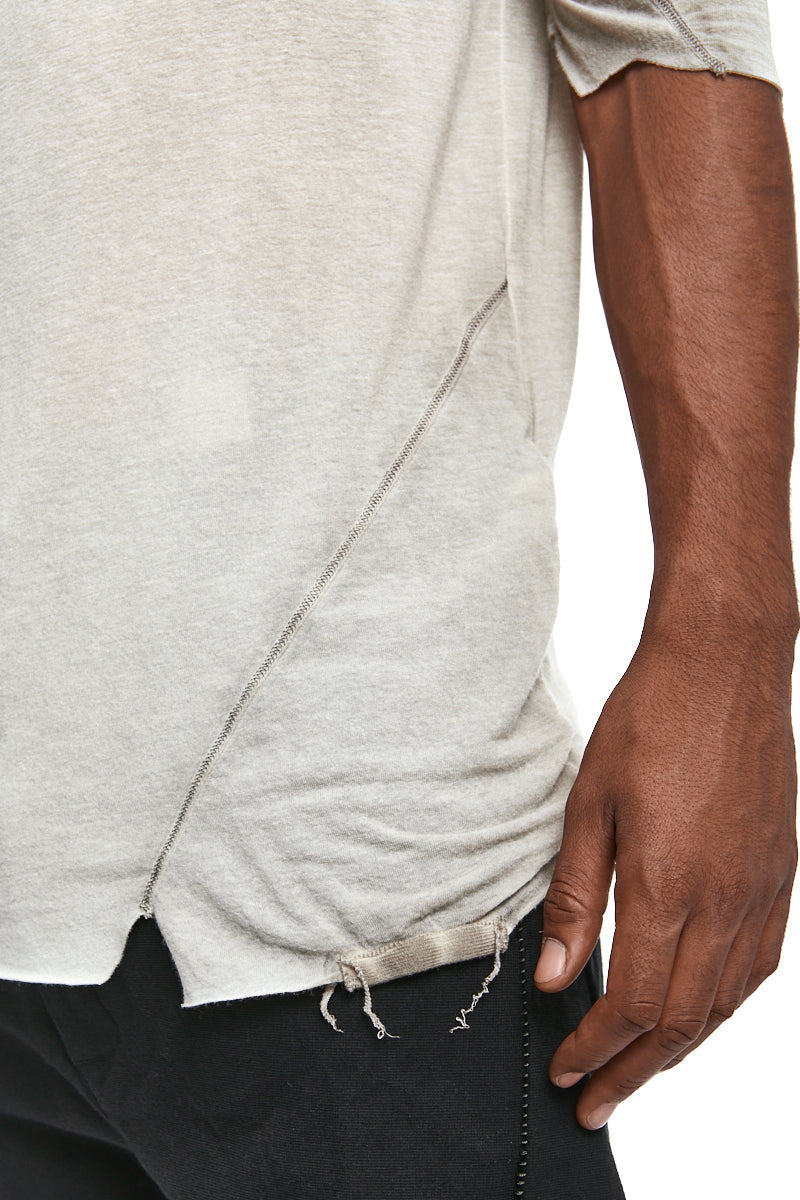 PERL RESIN MODAL CASHMERE LONGLINE TOP